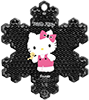 Hello Kitty Black Snowflake/Star 2