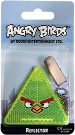 Retail Reflector Reflector :: Angry Birds Triangle Yellow
