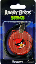Retail Reflector Reflector :: Angry Birds Space Round Red