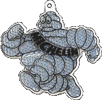 Advertising by Michelin using a specially developed Michelin shaped Reflector
